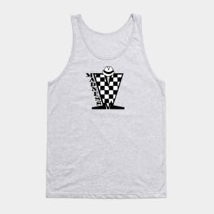 Madness HD Checkerboard Black & White Tank Top